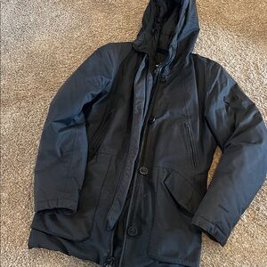 Women’s Black Hooded Winter Jacket - Classic Parka Style